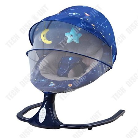 TD Smart elektrisk vugge til baby, sammenfoldelig og vaskbar, mor og baby coaxial baby til at sove, vugge seng blueto