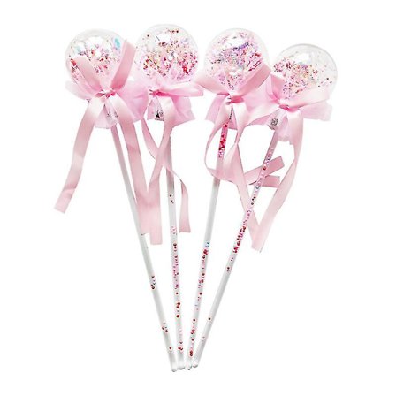 4st Glänsande Fairy Sticks Tecknad självlysande trollstavar Roliga barn självlysande leksak Kreativa blinkande pinnar Leksaksfest Dekorativa rekvisita