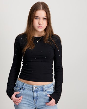 Garcia T-shirt long sleeve Svart T-skjorter Jente - Kids Brand Store