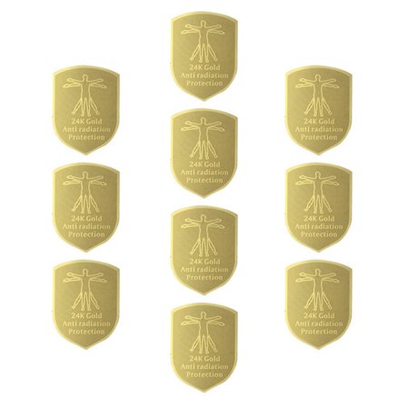 10 st Anti-strålskyddsskalärskydd Emf för skydd Mobiltelefonklistermärken Emr-blockerare