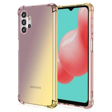 Samsung Galaxy A32 - Stötdämpande Silikonskal Svart/guld