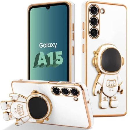 Coque - BOOLING - för Samsung Galaxy A15 - Stötsäker - Justerbart Stöd - Astronaut 3D
