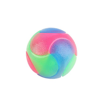 Led Lysende Kat og Hund Bold Blinkende Elastisk Molar Bold Lysende Hvalp Interaktivt Legetøj Au