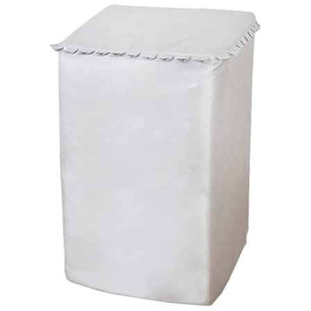 Tvättmaskin Torktumlare Skydd Överdrag för Toppmatad Tvättmaskin Dammtät Vattentät UV-skydd Tvättmaskinsskydd Silverfärgad M