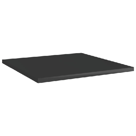 Vidaxl Hyllplan 4 St Svart Högglans 40x40x1,5 Cm Konstruerat Trä Svart