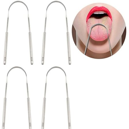 Tungeskraber Rustfrit stål 4-pak