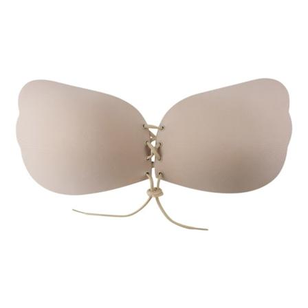 TG Selvhæftende Push-Up BH, Usynlig Støtte - Beige, D Kop Beige one size