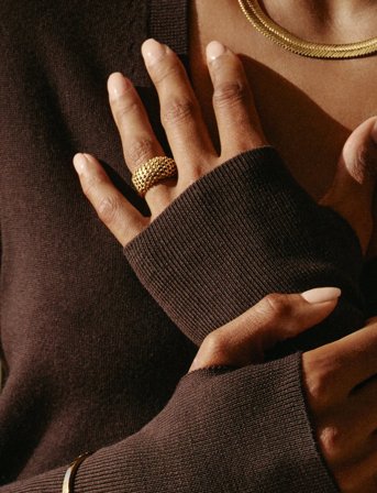 Edblad Viva Ring Gold - Gold - L/18.5MM