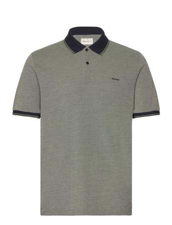 4-Col Oxford Ss Pique Green GANT