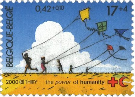 Belgien 2000 - Røde Kors - Postfrisk frimærke