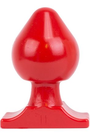 All Red Vinyl Anal Plug 19 cm Grövre analplugg - Blushme.se