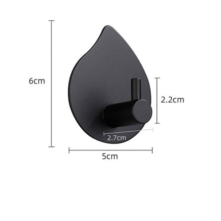 4 stk selvklæbende kroge Vægkroge 1 1