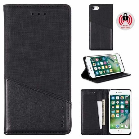 iPhone SE (2020 & 2022) tyylikäs PU-nahakuori RFID-estolla