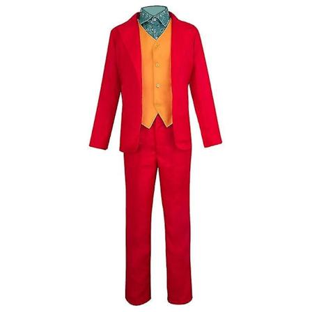 Joker Joaquin Phoenix Arthur Fleck Cosplay-asu Halloween-juhlapuvut aikuisille lapsille Paidat+takki++liivi+housut -vaatesetti-WELLNGS clothes set 