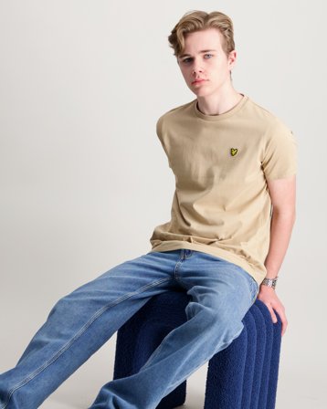 Lyle & Scott Plain T-shirt Beige T-shirts Kille - Kids Brand Store
