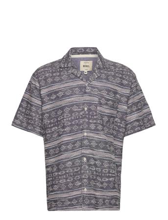 Rralvin Shirt Kortermet Skjorte Marineblå Redefined Rebel*Betinget Tilbud