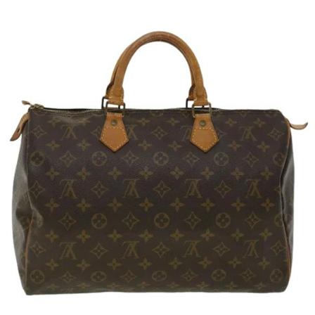 Louis Vuitton Vintage, Pre-owned Speedy 35 Monogram Handbag Bruin, Dames, Maat:ONE Size