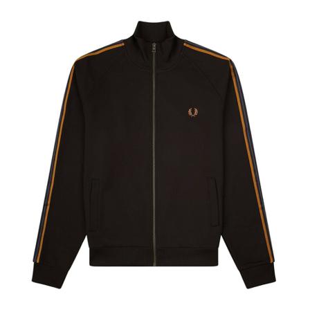 Fred Perry, Zipped Sweatshirt Zwart, Heren, Maat:S