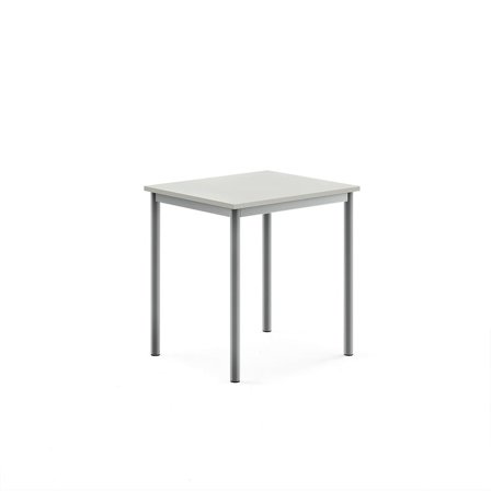 Tisch BORÅS, 700x600x720 mm, Laminat grau, alugrau