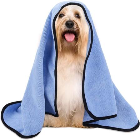 Hurtigtørkende hundehåndkle, absorberende hundehåndklær, kjæledyrbadehåndkle