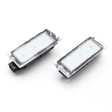 12V LED Nummerpladelys Hvid Led CANBUS Bil Ingen Fejl til Renault Megane 3 Clio Laguna 2 Megane 3 Twingo Satis