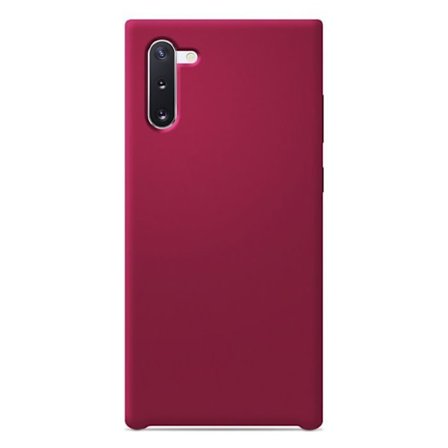 Coque en silicone doux au toucher - Samsung - Galaxy Note 10 - Rouge - Antichoc - Compatible avec la charge sans fil