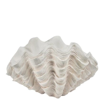 Koralinspireret resinplantekasse, off-white, 48,5x32x28,5 cm