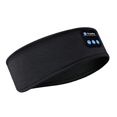 Sovende pandebånd med hovedtelefoner - Sort