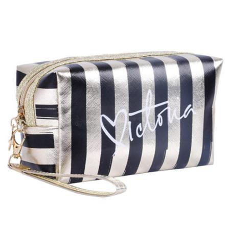 Mode Pu Läder Kosmetiska Förvaringsväskor Dam Sminkväska Trav