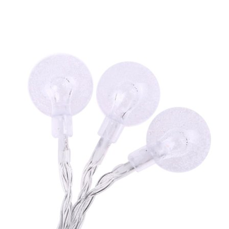 Batteridriven ljusslinga med 10 LED-bubblor, 1,5 m, dekorativ belysning för hem och trädgård