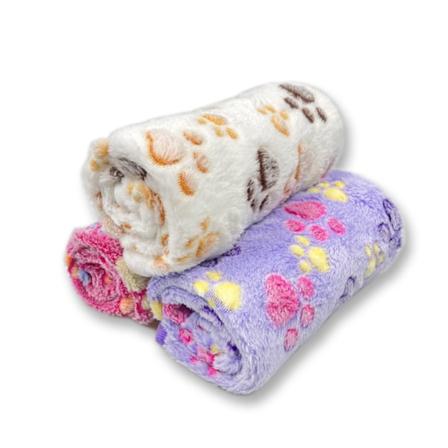 Hundeteppe Katteteppe Vaskbart og Mykt 3-pak Mykt Varm Fleece Kjæledyrteppe for Små Mellomstore Hunder Katter Kjæledyrteppe Sovematte for Sofa Seng 