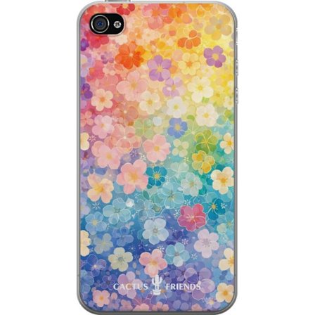 Kompatibel Mobilcover til Apple Apple iPhone 4 Cactus and Friends – RainbowBloom