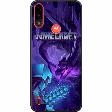 Motorola Moto E7i Power Svart Skal Minecraft
