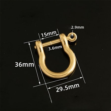 Karabinhage D Sløjfeklammer 15MMSTYLE 2 STYLE 2