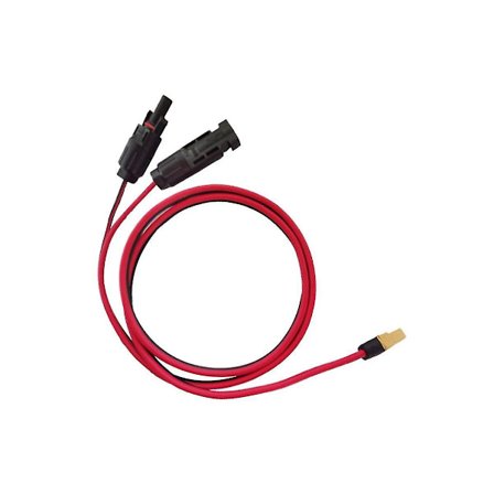 3 meter 12awg stikledning Xt60 adapter til han-hun solcelle stik forlængerkabel til bærbar (sort rød)