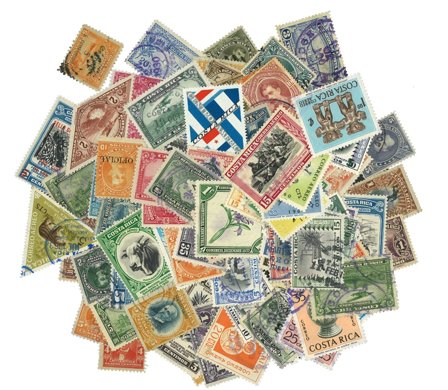 Costa Rica - 100 forskellige frimærker - Stemplet