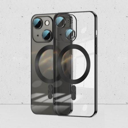 Magsafe tåligt skal med inbyggt linsglas till iPhone 14 Plus Transparent