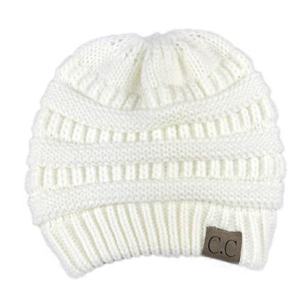 Strikket hat fra CC White one size