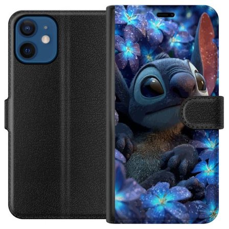 Kompatibelt Plånboksfodral till Apple Apple iPhone 12 Stitch Bland Blommor i Nattljus