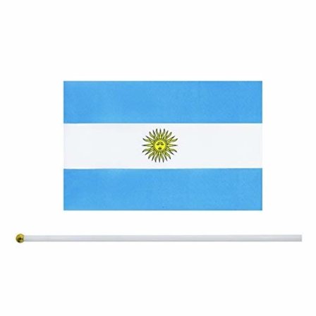 25 stk. håndholdte små mini flag Argentina