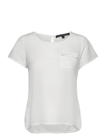 Classic Short Sleeved Pocket Tee T-shirts & Tops Short-sleeved Vit French Connection