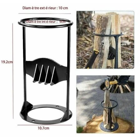 Brændekløver Kraftig brændekløver Støbejern Manuel protokol Kløver træ 19,2 cm