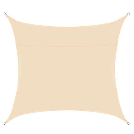 Vanntett rektangulær solseil, solbeskyttelse og blokkerer 90 % UV-stråler, markise for Gardenati_ufo