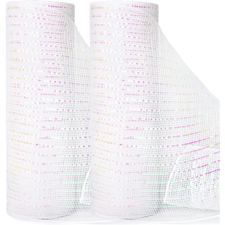 2 rullar vitt mesh , 10 tum x 30 fot (10 yard) varje rulle, metallvit