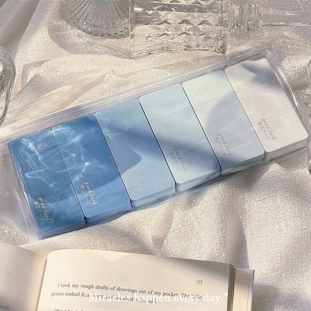 6 STK/ Set Correction Tape Gradient Color Series BLÅ