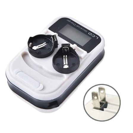 LIR2032 Knappebatteri Oppladbart LIR2032 LIR2025 LIR2016 3.6V Batterilader