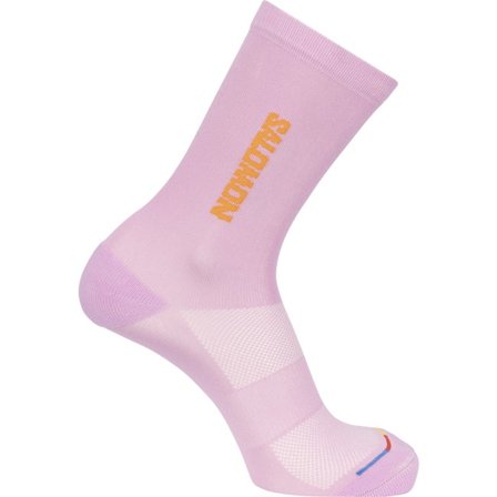 Salomon - Chaussettes unisexes 365 Crew - Cyclamen / Turmeric