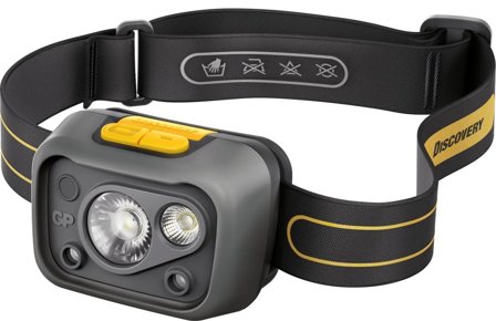 GP Lighting CHW54 Hodelykt med batteri, 375 lm, Belysning