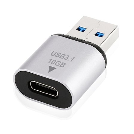 USB 3.1 till Typ C-adapter Mini Hane Hona Konverterare Typ C Laddningsadapter