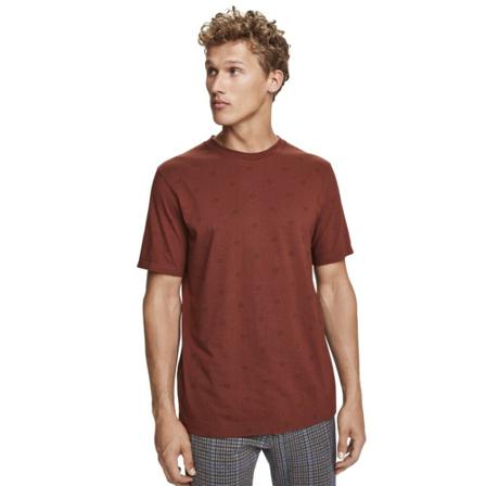 Scotch & Soda, T-Shirt 158519 Bruin, Heren, Maat:L